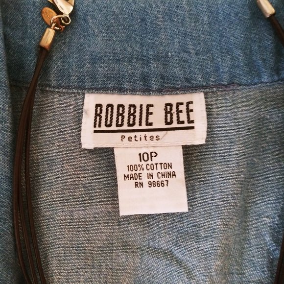Vintage Robbie Bee Denim Look Dress - Picture 8 of 9